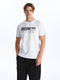 Crew Neck Short Sleeve Printed Combed Cotton Men's T-shirt